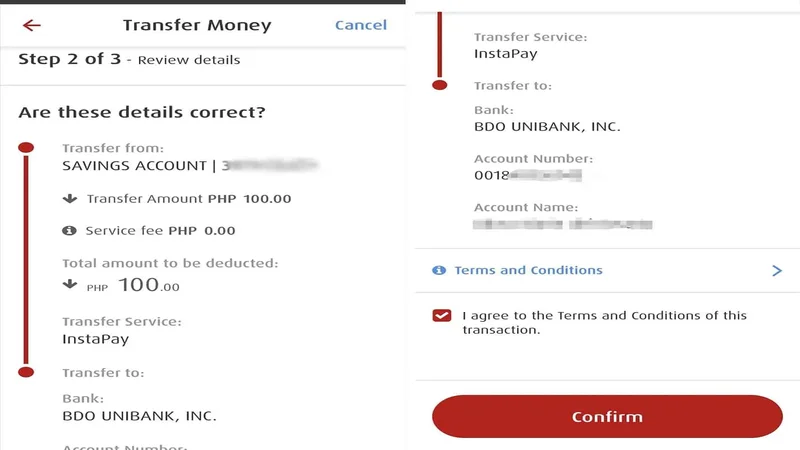 BDO & BPI Online Bank Transfer Payment Screen and Mobile App Integration